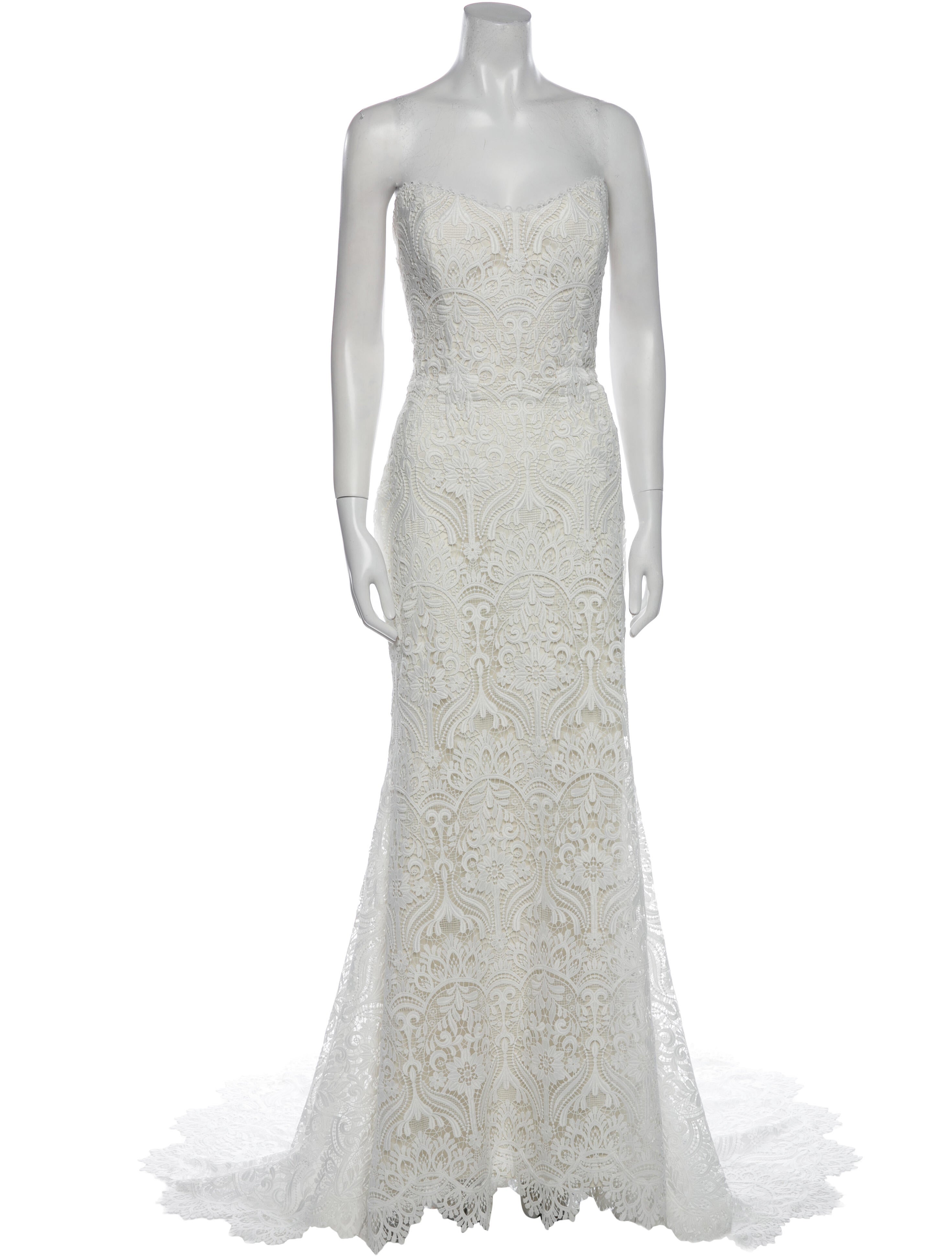 Willowby by watters Lace Pattern Long Dress w/ Tags