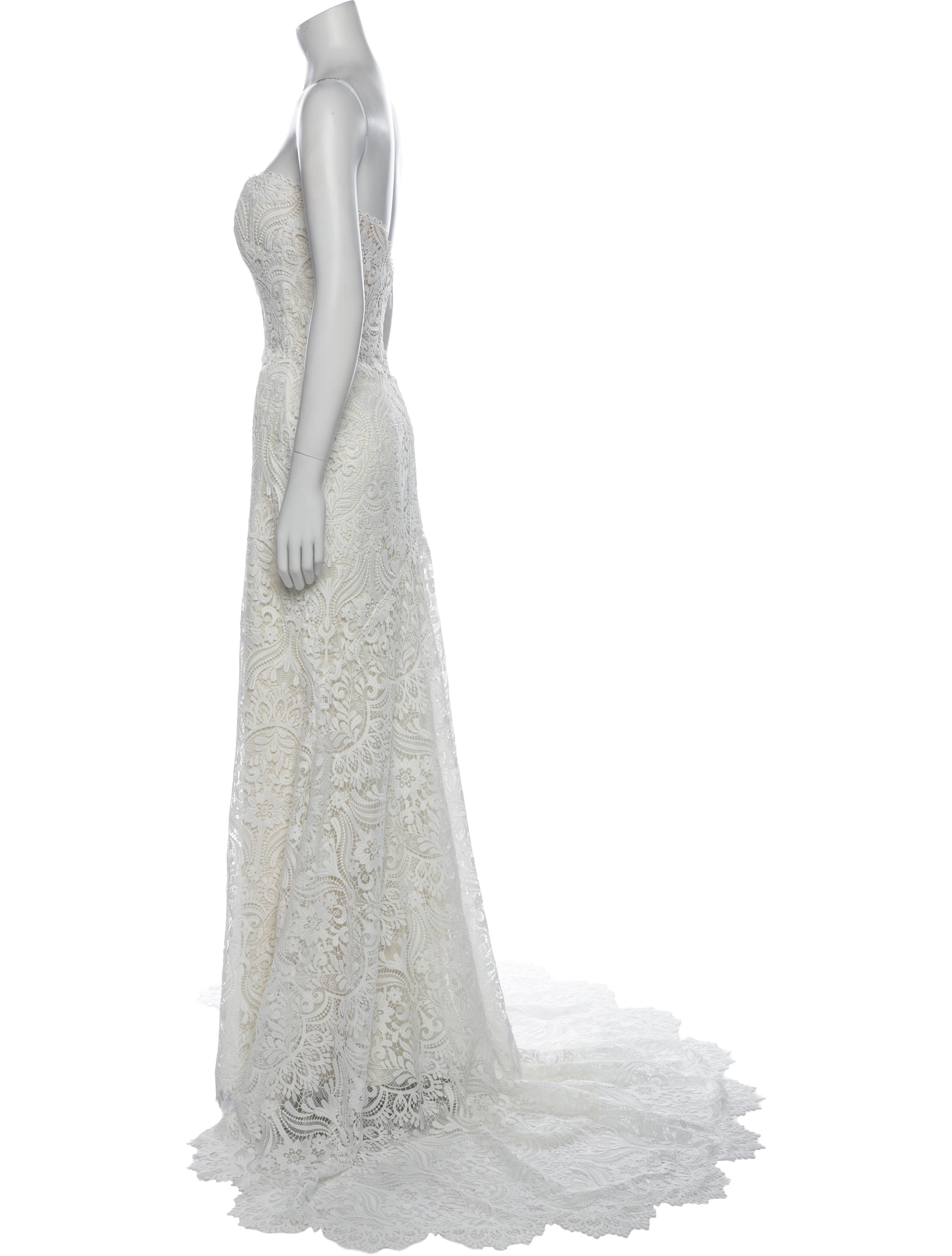 Willowby by watters Lace Pattern Long Dress w/ Tags