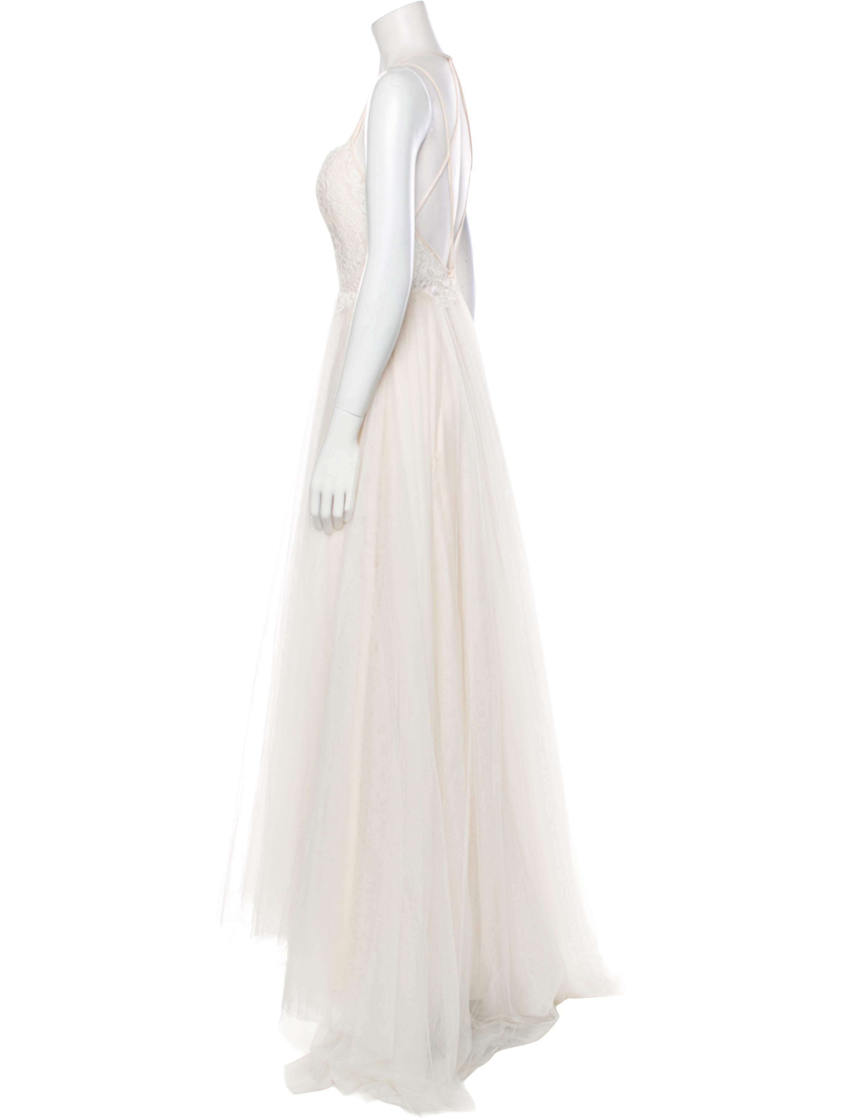 Willowby by watters Square Neckline Long Dress