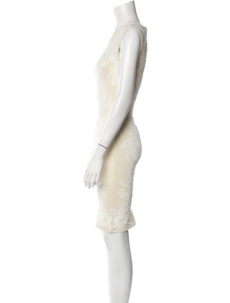 BCBGMaxAzria Runway Lace Pattern Mini Dress