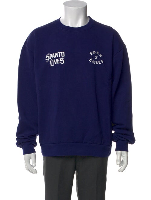 Born x Raised Graphic Print Crew Neck Sweatshirt