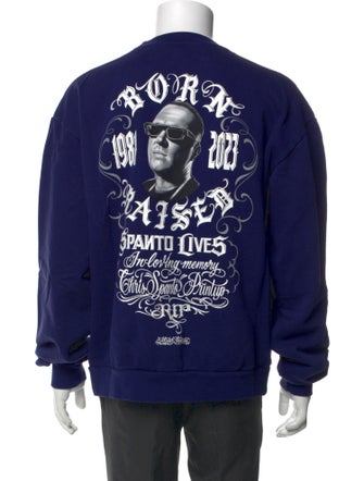 Born x Raised Graphic Print Crew Neck Sweatshirt