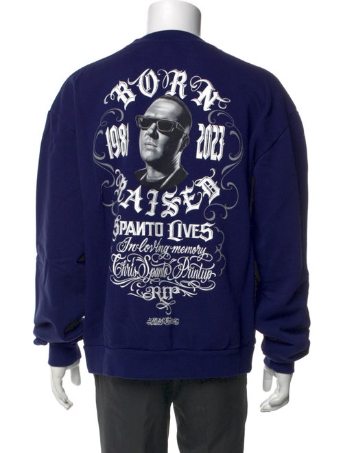 Born x Raised Graphic Print Crew Neck Sweatshirt