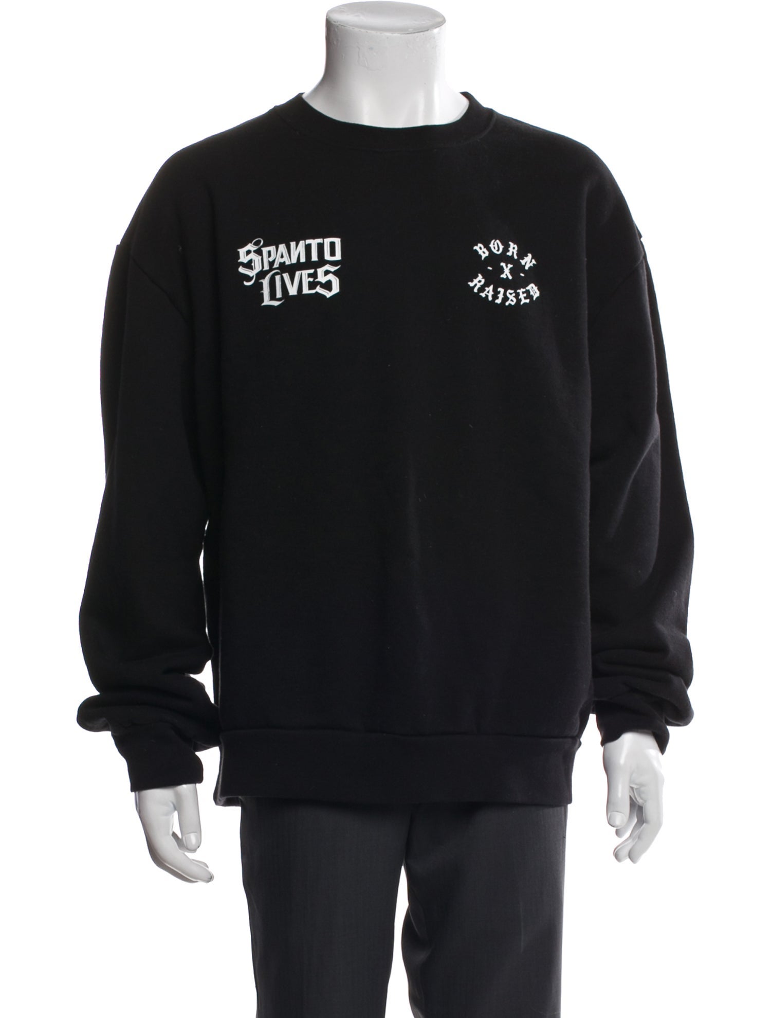 Born x Raised Graphic Print Crew Neck Sweatshirt
