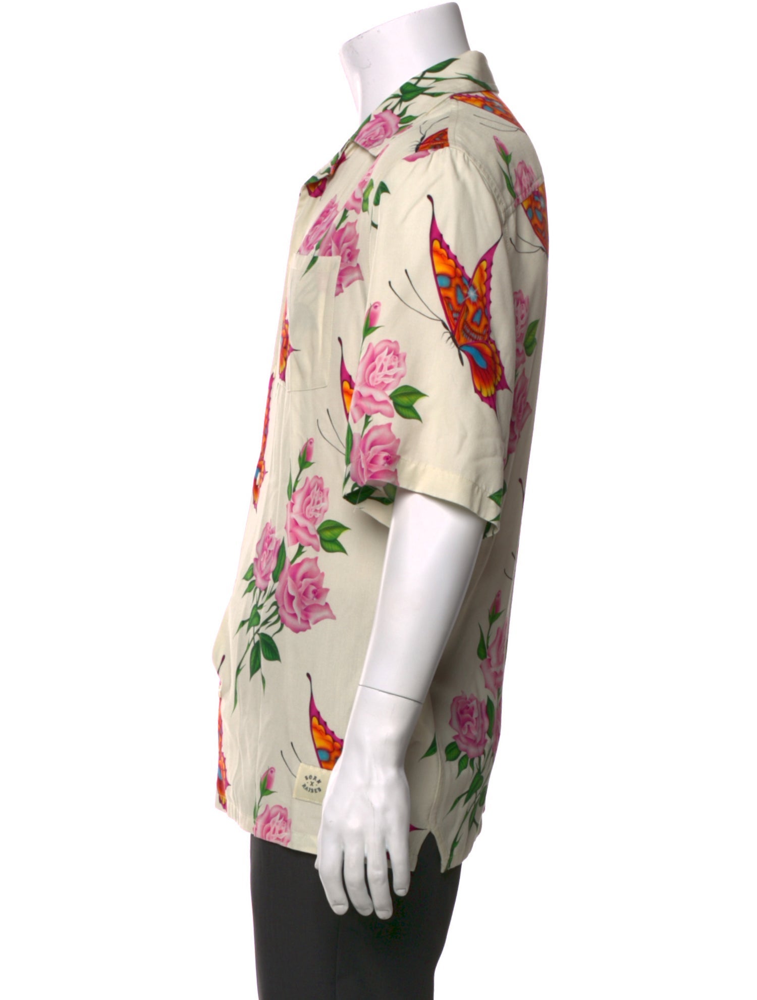 Born x Raised Floral Print Short Sleeve Shirt