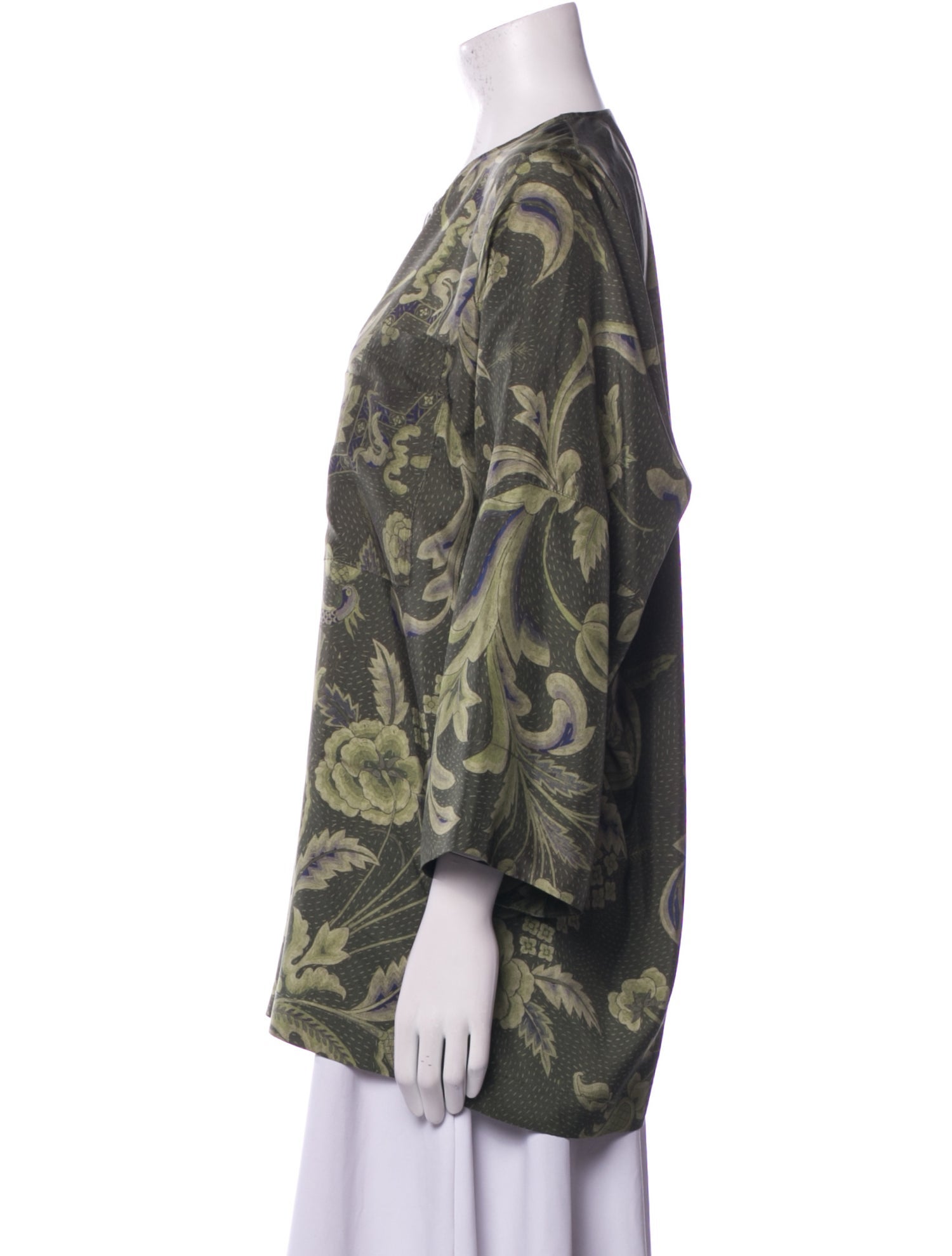 By Walid Silk Printed Blouse