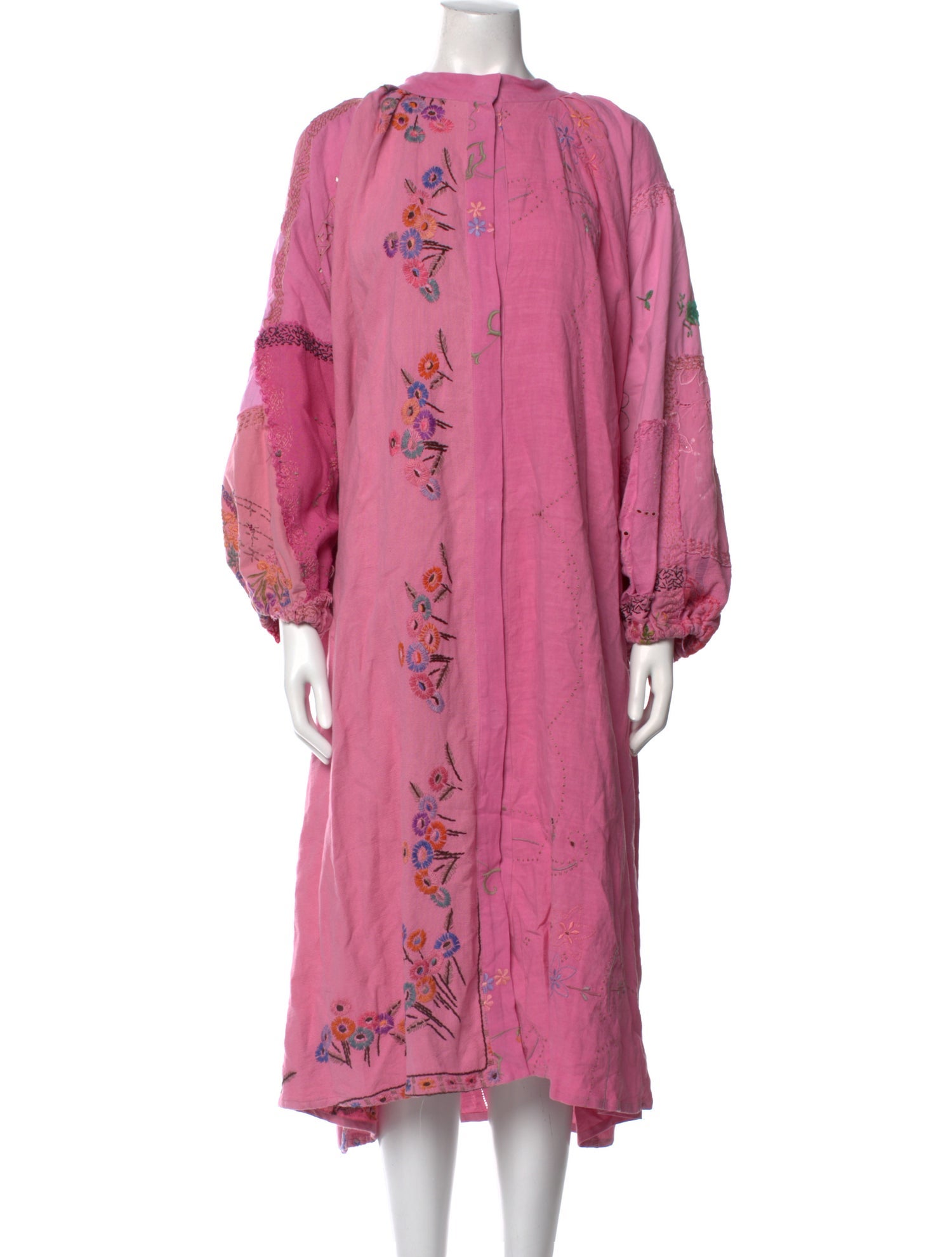 By Walid Floral Print Midi Length Dress