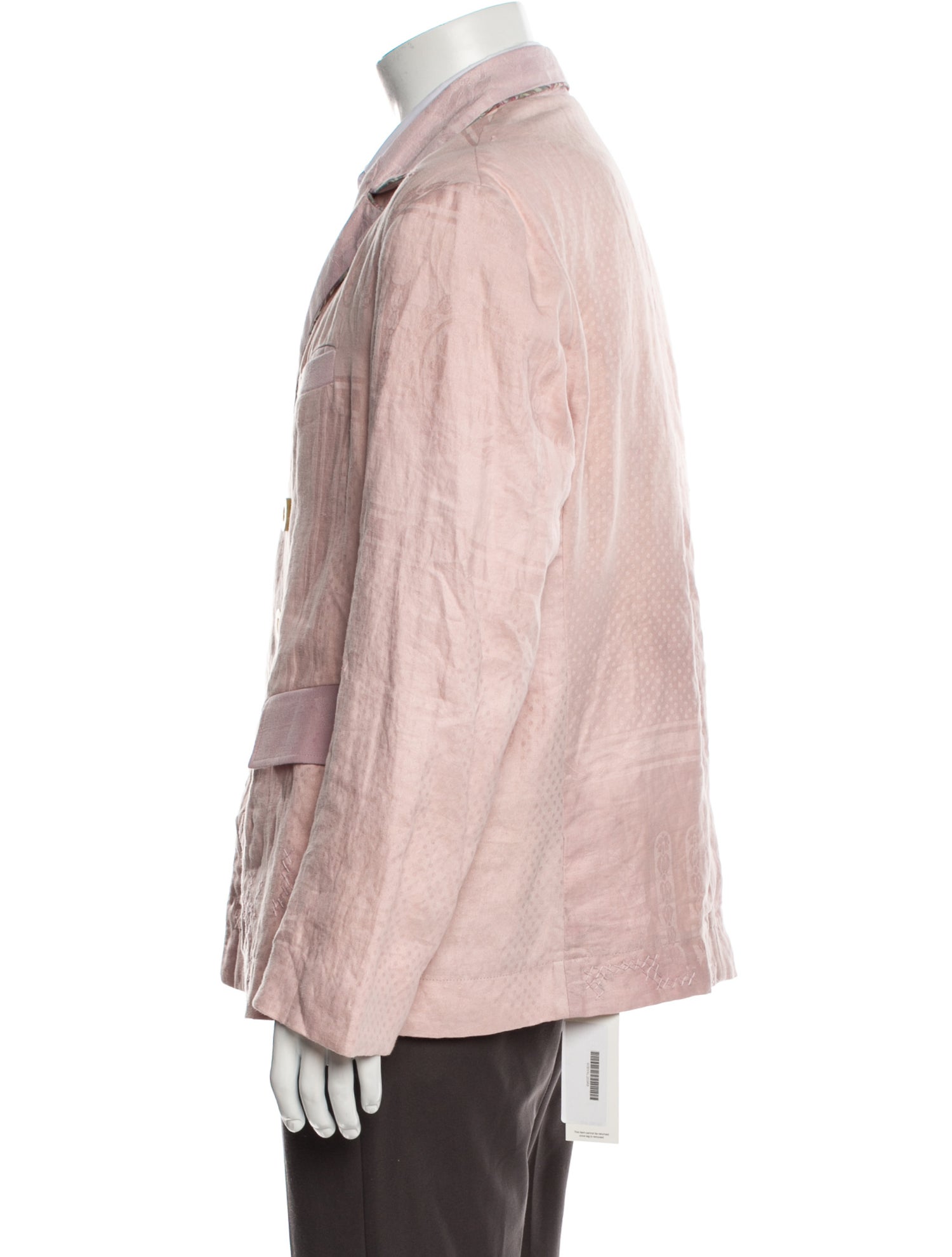 By Walid Whipstitch Trim Blazer