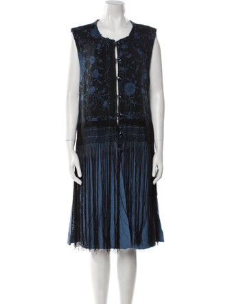 By Walid Silk Patterned Vest