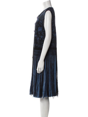 By Walid Silk Patterned Vest