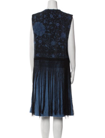 By Walid Silk Patterned Vest