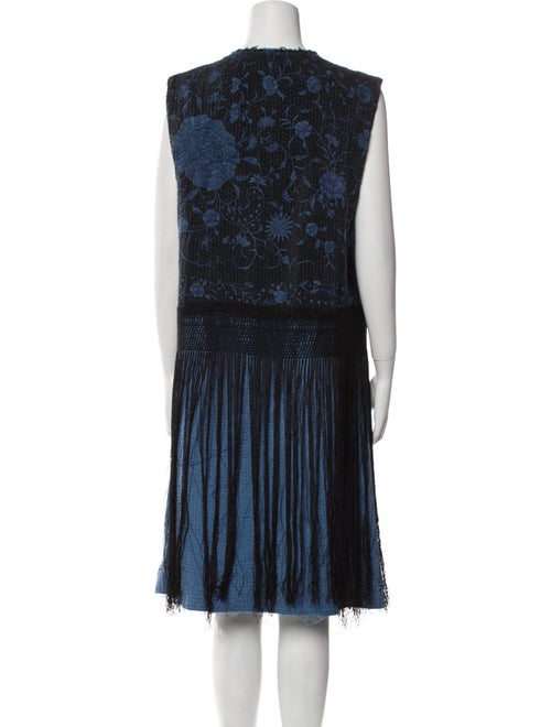 By Walid Silk Patterned Vest