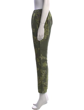 By Walid Silk Straight Leg Pants