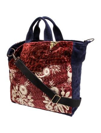 By Walid Suede Messenger Bag