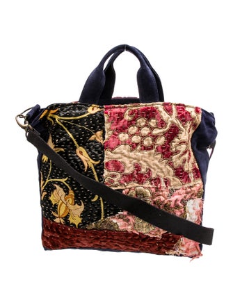 By Walid Suede Messenger Bag