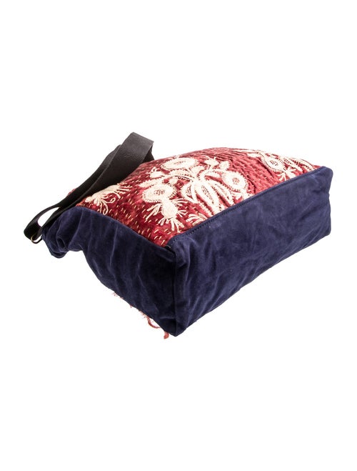 By Walid Suede Messenger Bag