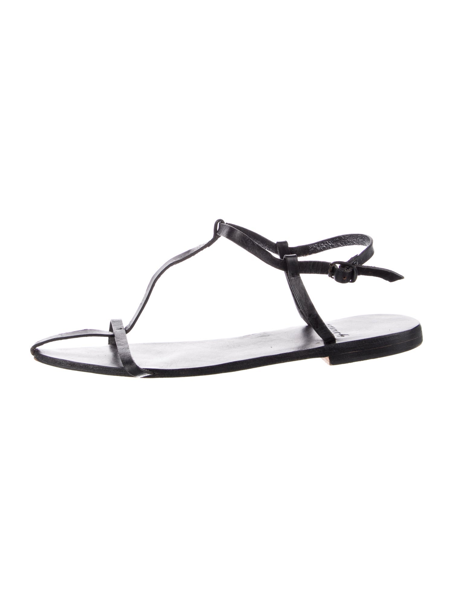 Byjames Leather T-Strap Sandals