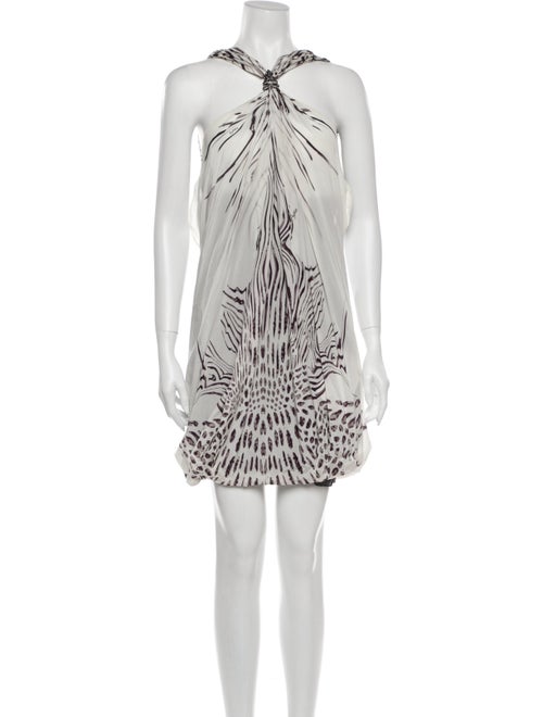 Byblos Silk Mini Dress White