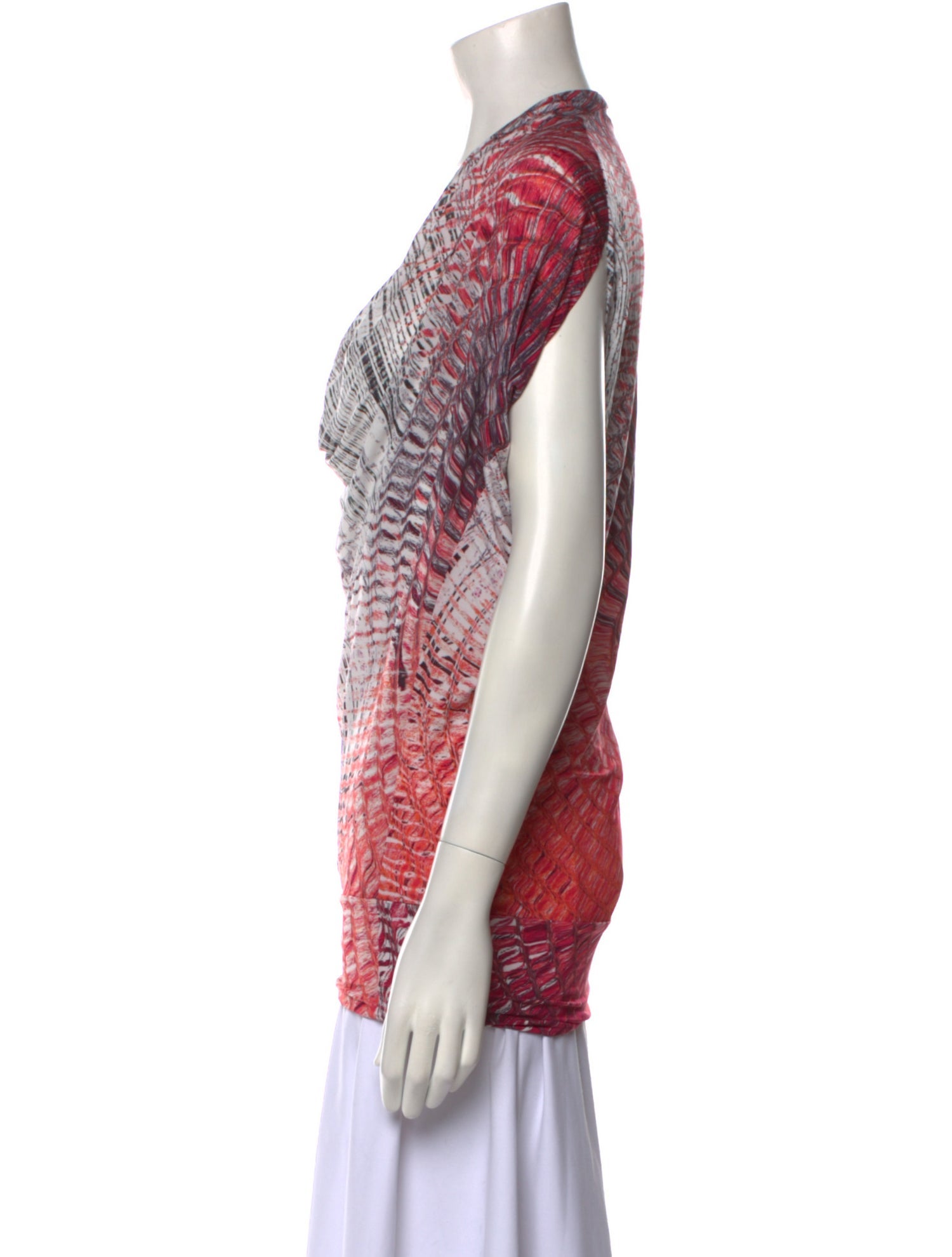 Byblos Printed Cowl Neck Top