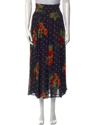 Byblos Floral Print Midi Length Skirt