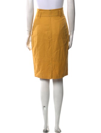 Byblos Pleated Accents Knee-Length Skirt