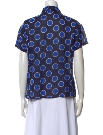 Byblos Linen Printed Button-Up Top