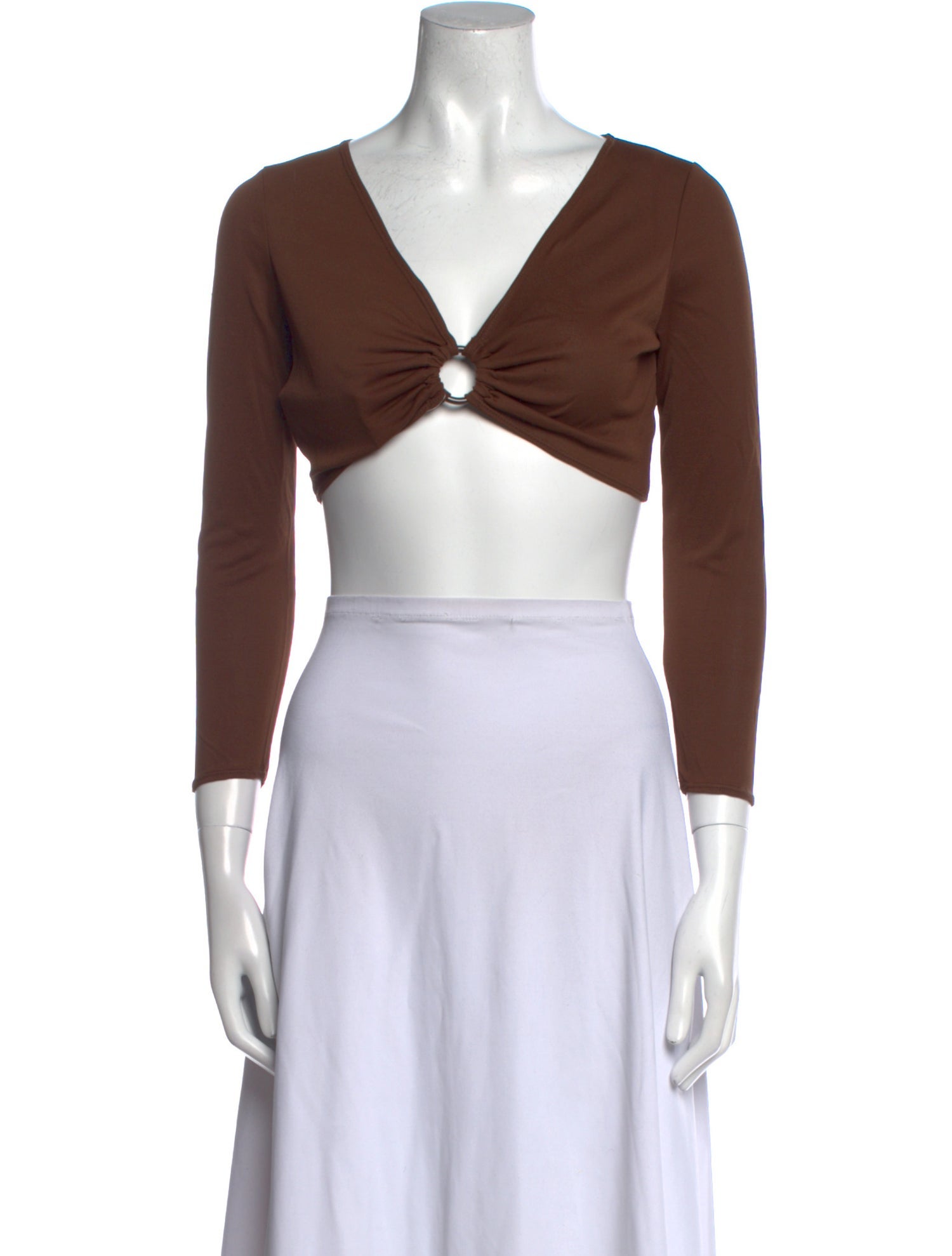 Byblos Vintage V-Neck Crop Top