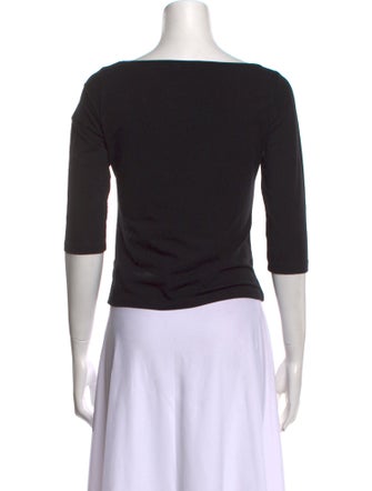 Byblos Scoop Neck Three-Quarter Sleeve T-Shirt