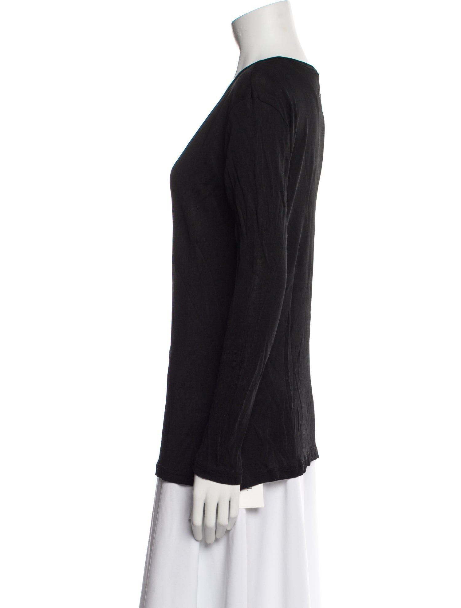 Byblos Scoop Neck Long Sleeve Top