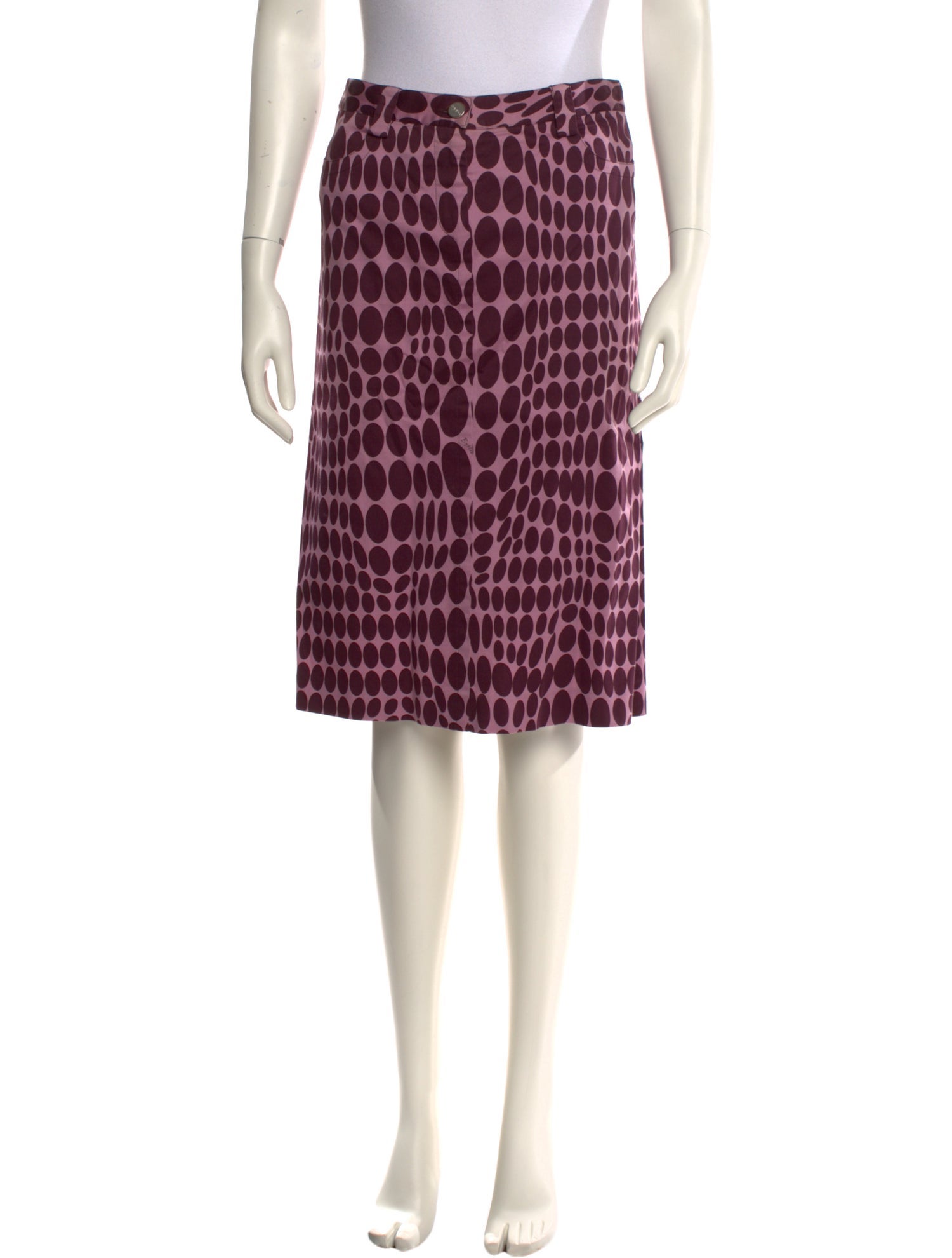 Byblos Polka Dot Print Knee-Length Skirt