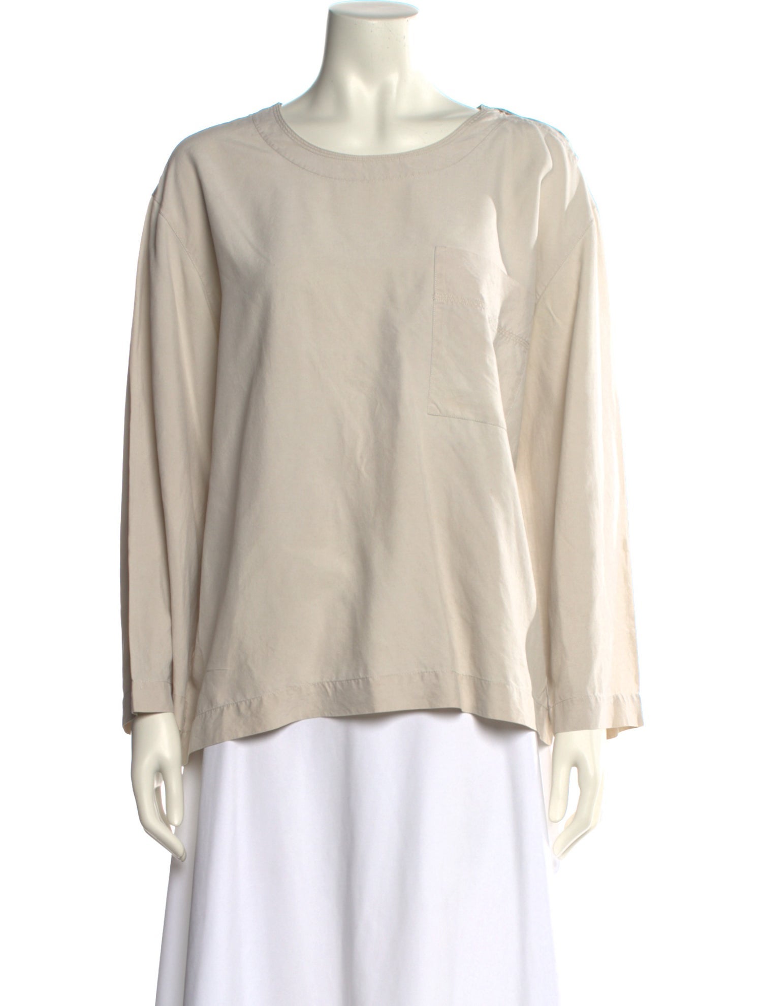 Byblos Silk Scoop Neck Blouse