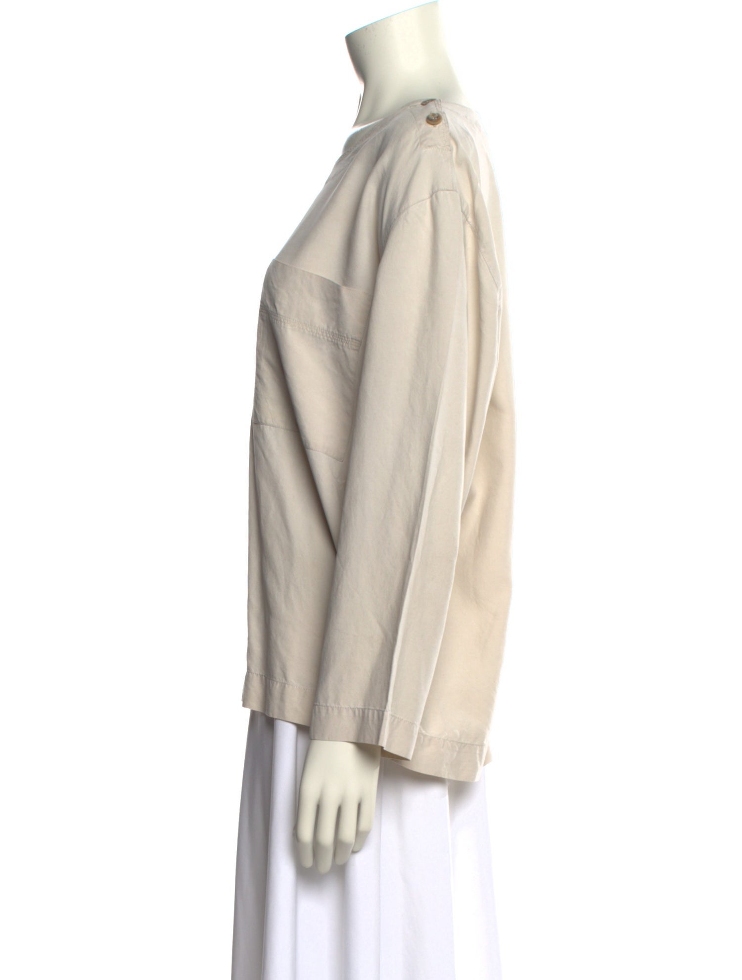 Byblos Silk Scoop Neck Blouse