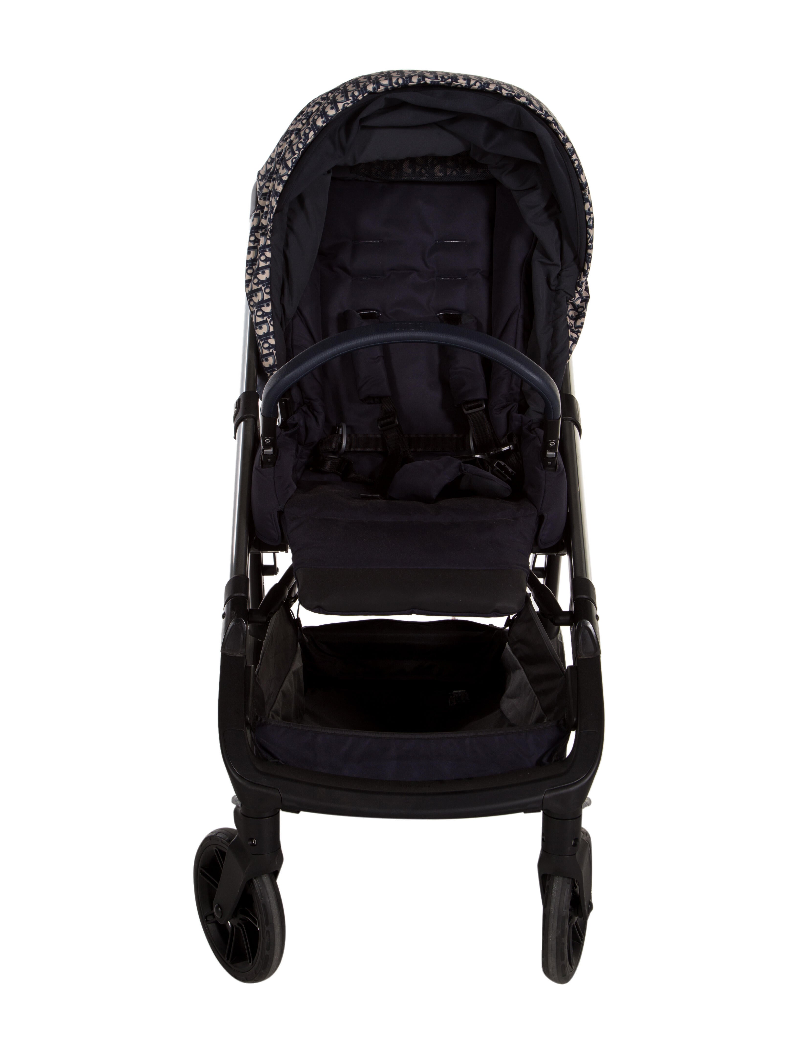 Baby Dior Dior Oblique Baby Stroller - Blue - WBYDR21137 | The RealReal