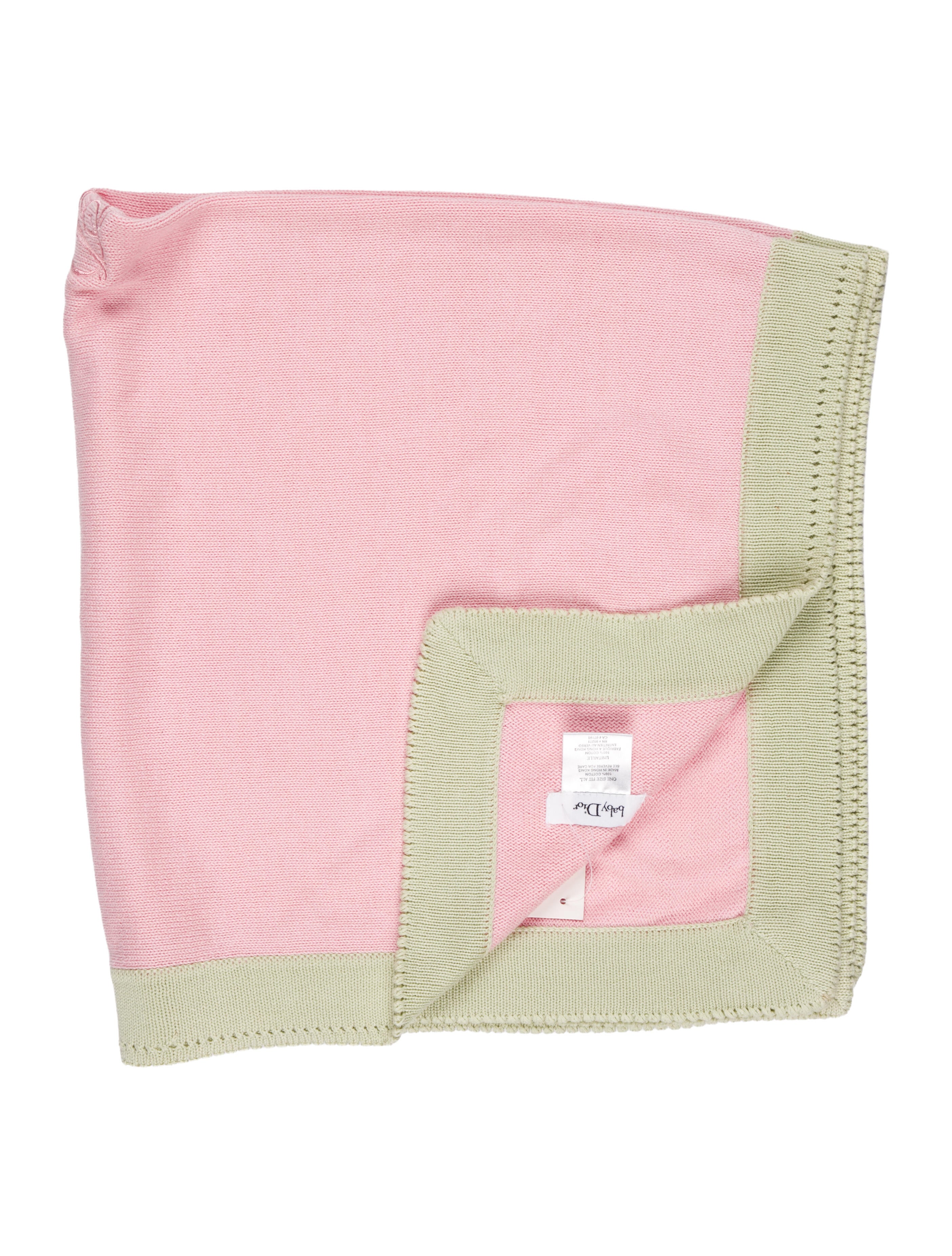 Baby Dior Infants' Logo Embroidered Baby Blanket