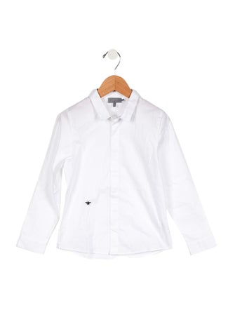 Baby Dior Boys' Solid Button Up Shirt