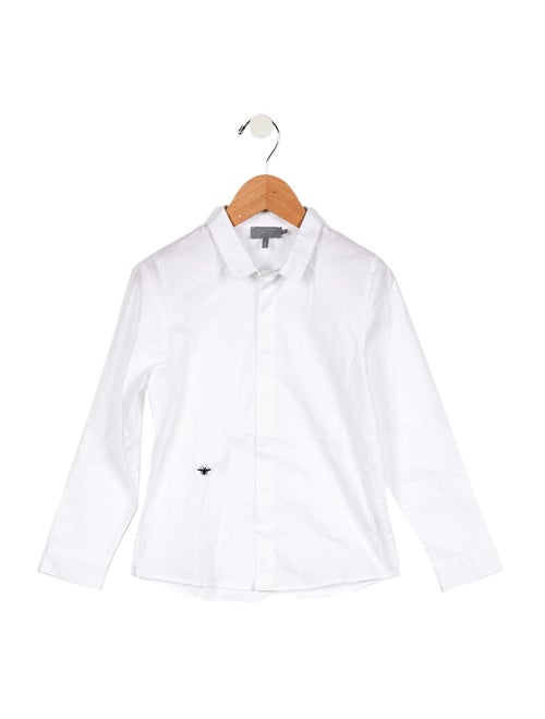 Baby Dior Boys' Solid Button Up Shirt