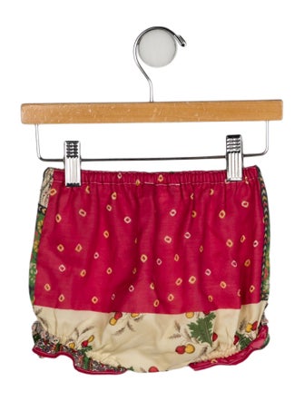 Baby Dior Girls' Silk Paisley Print Bottoms