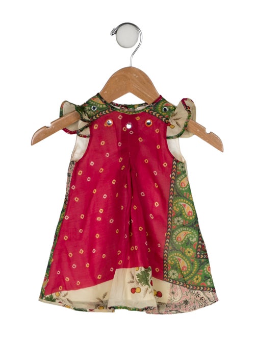 Baby Dior Silk Paisley Print Dress