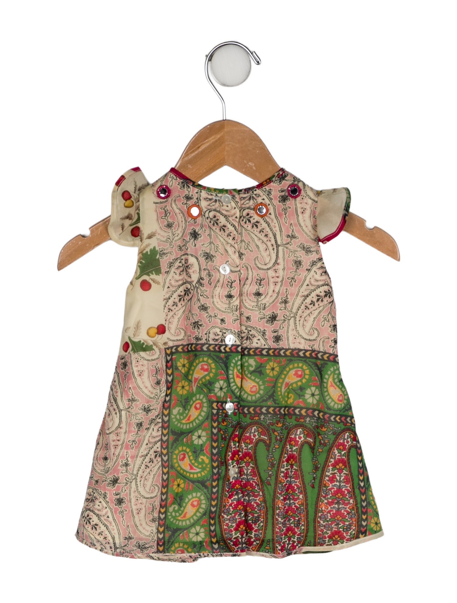 Baby Dior Silk Paisley Print Dress