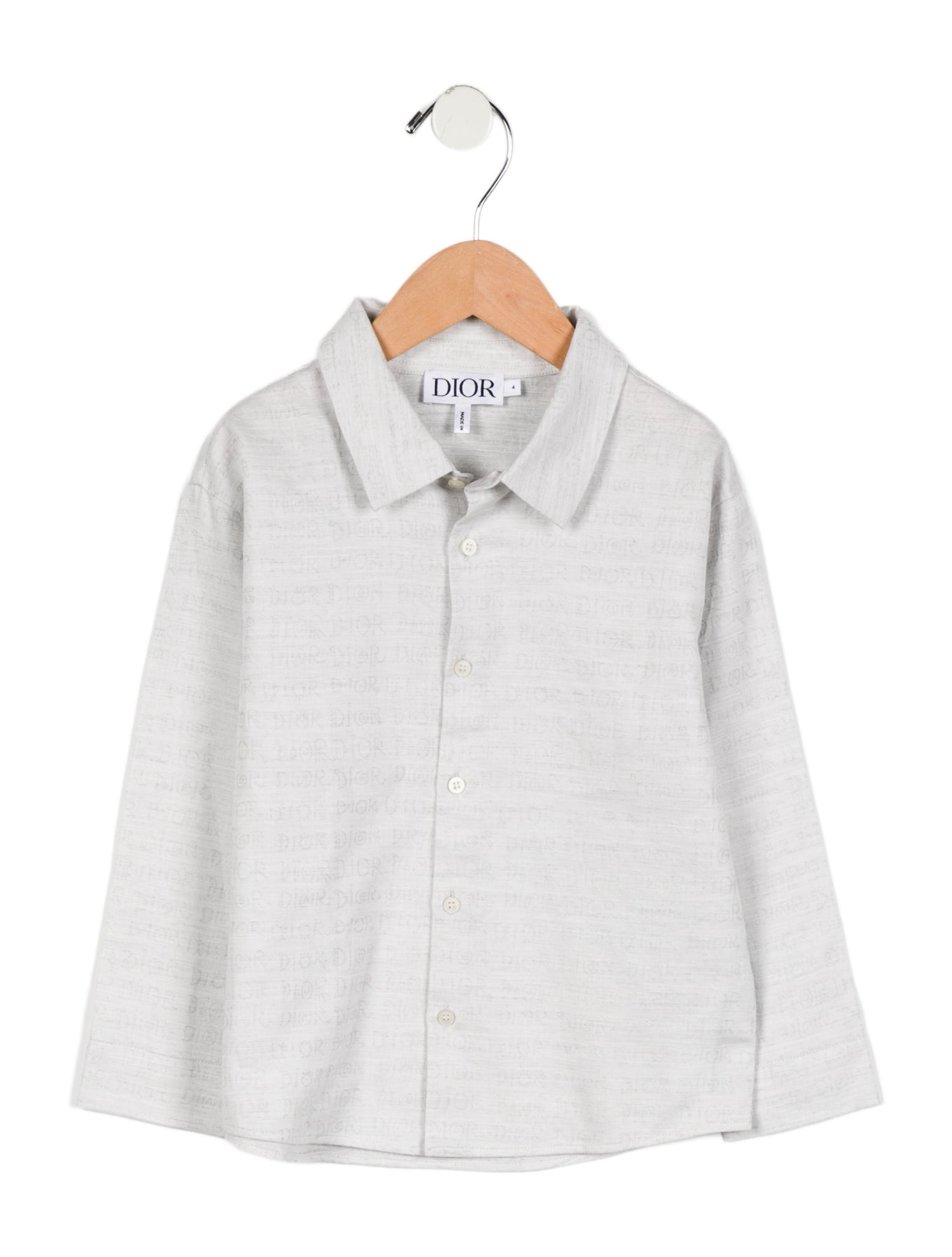 Christian Dior Boys' Logo Dress Shirt