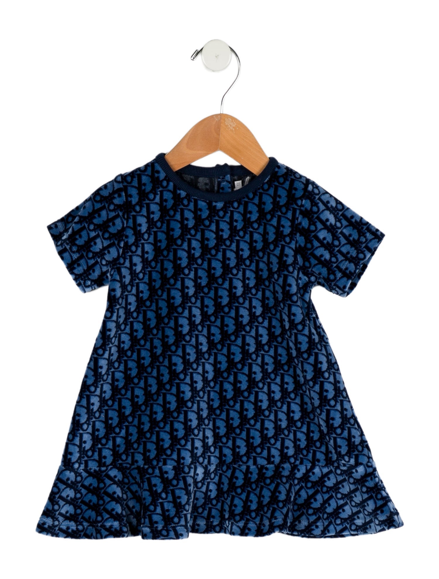 Baby Dior Toddler Girls' Oblique Pattern Dress w/Tags