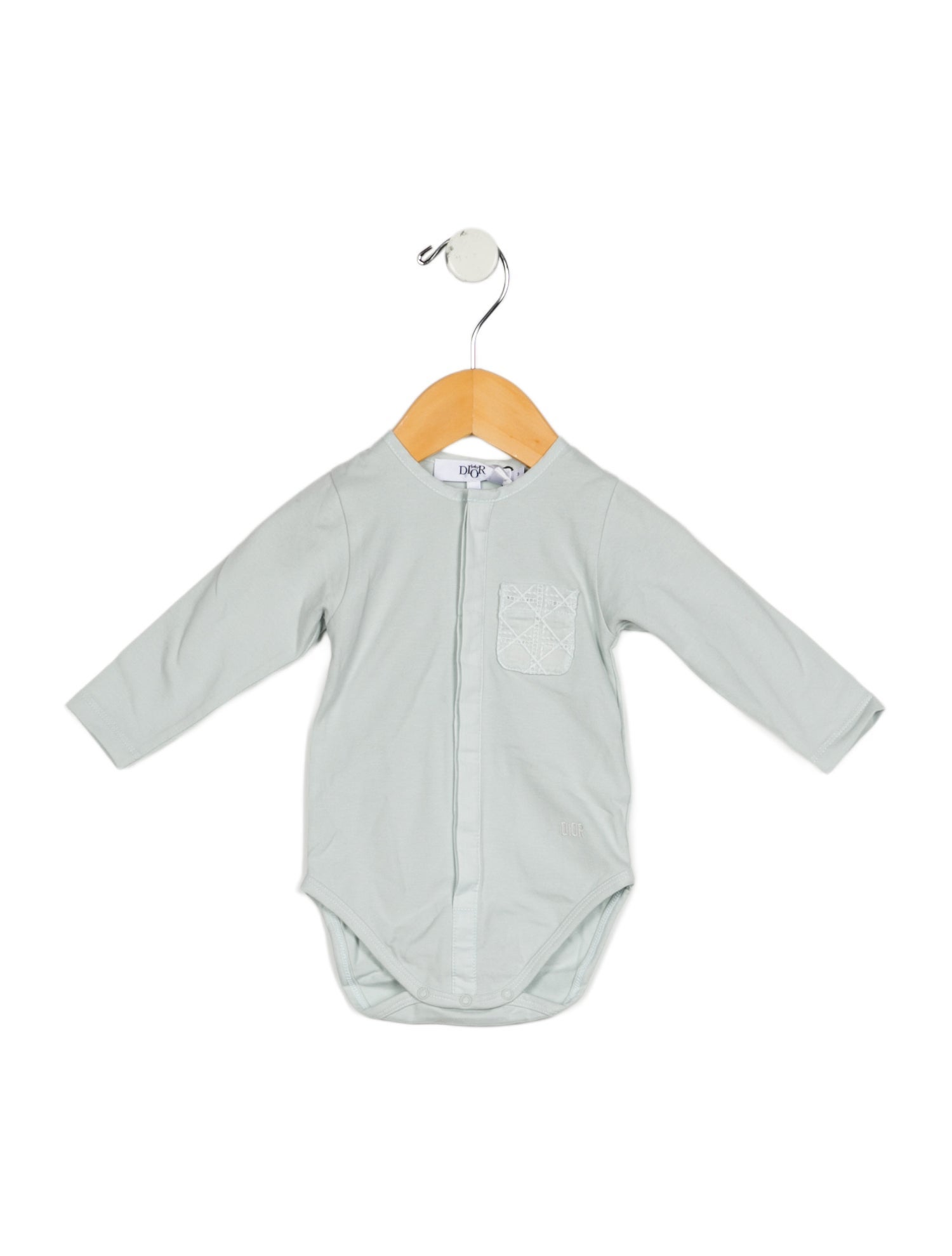 Baby Dior Infant Girls' Embroidered Long Sleeve Onesie w/Tags