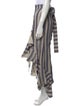 by Efrain Mogollon Striped Midi Length Skirt