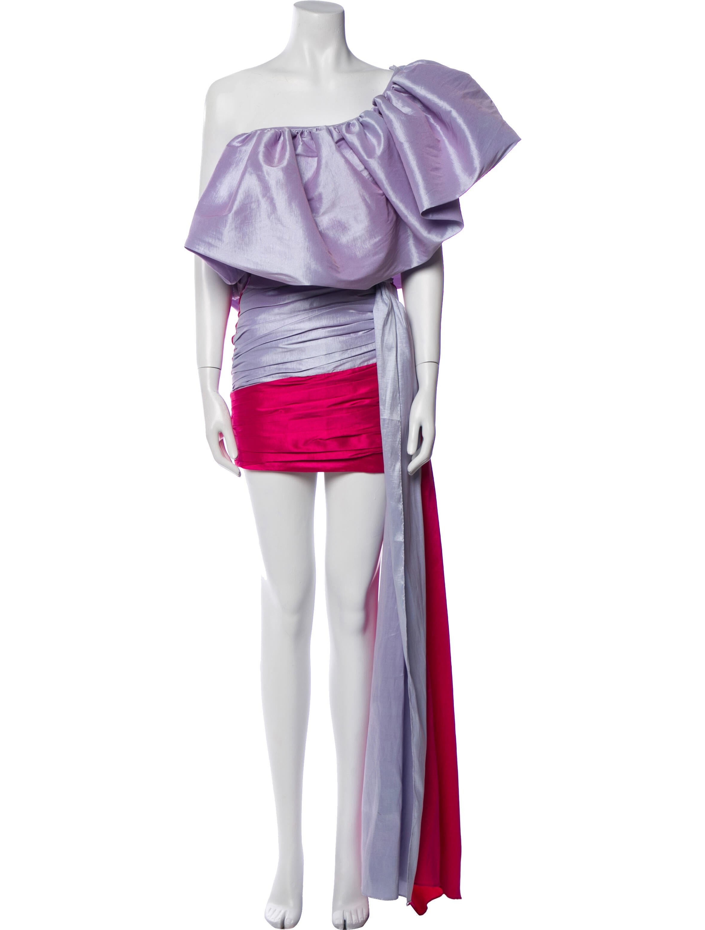 by Efrain Mogollon Colorblock Pattern Dress Set