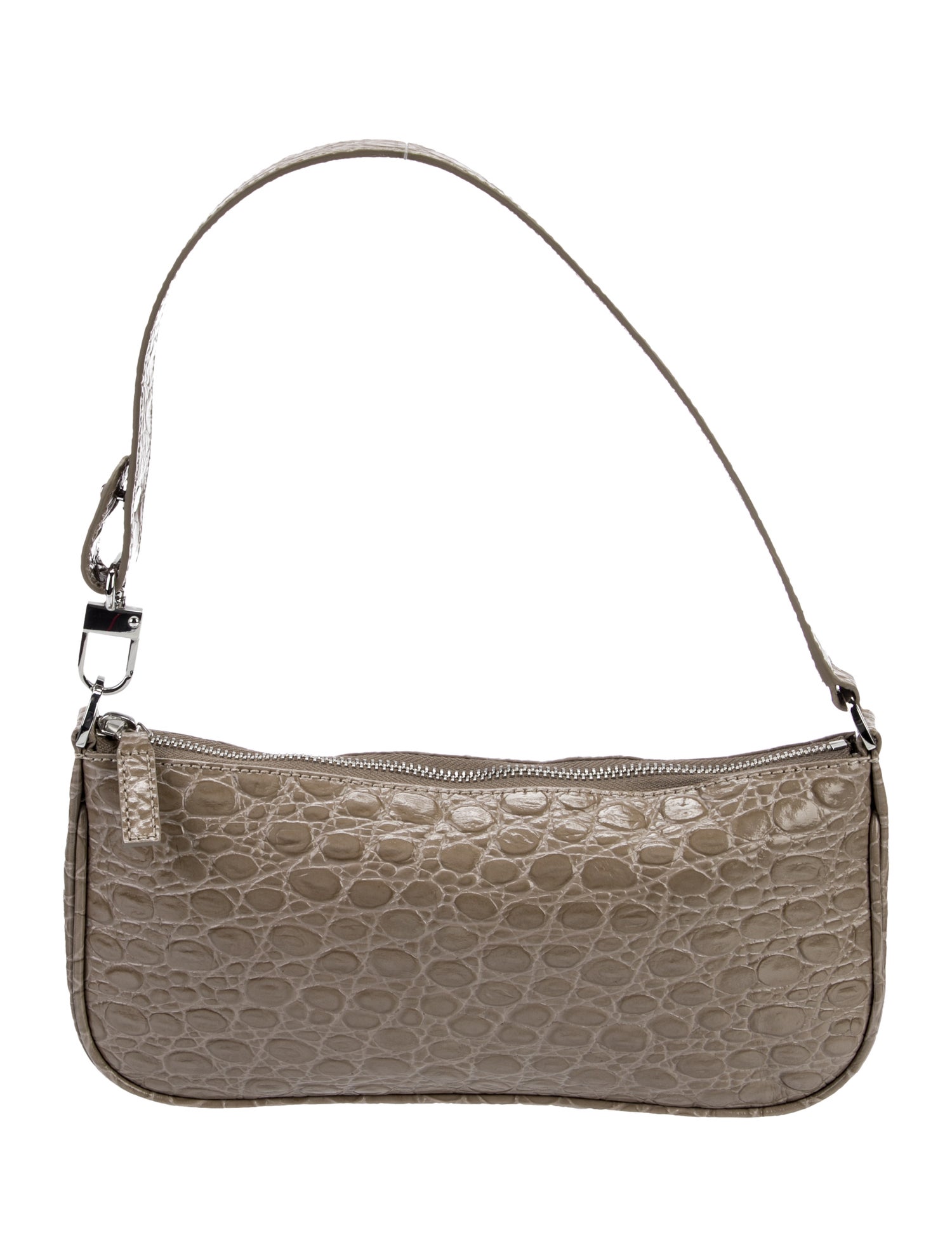 By Far Textured Leather Handle Bag