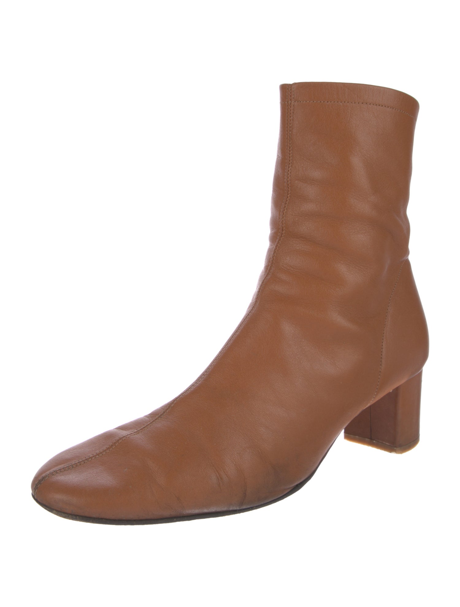 By Far Leather Sock Boots