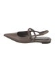 By Far Leather Slingback Flats