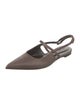 By Far Leather Slingback Flats