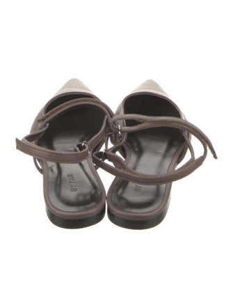 By Far Leather Slingback Flats