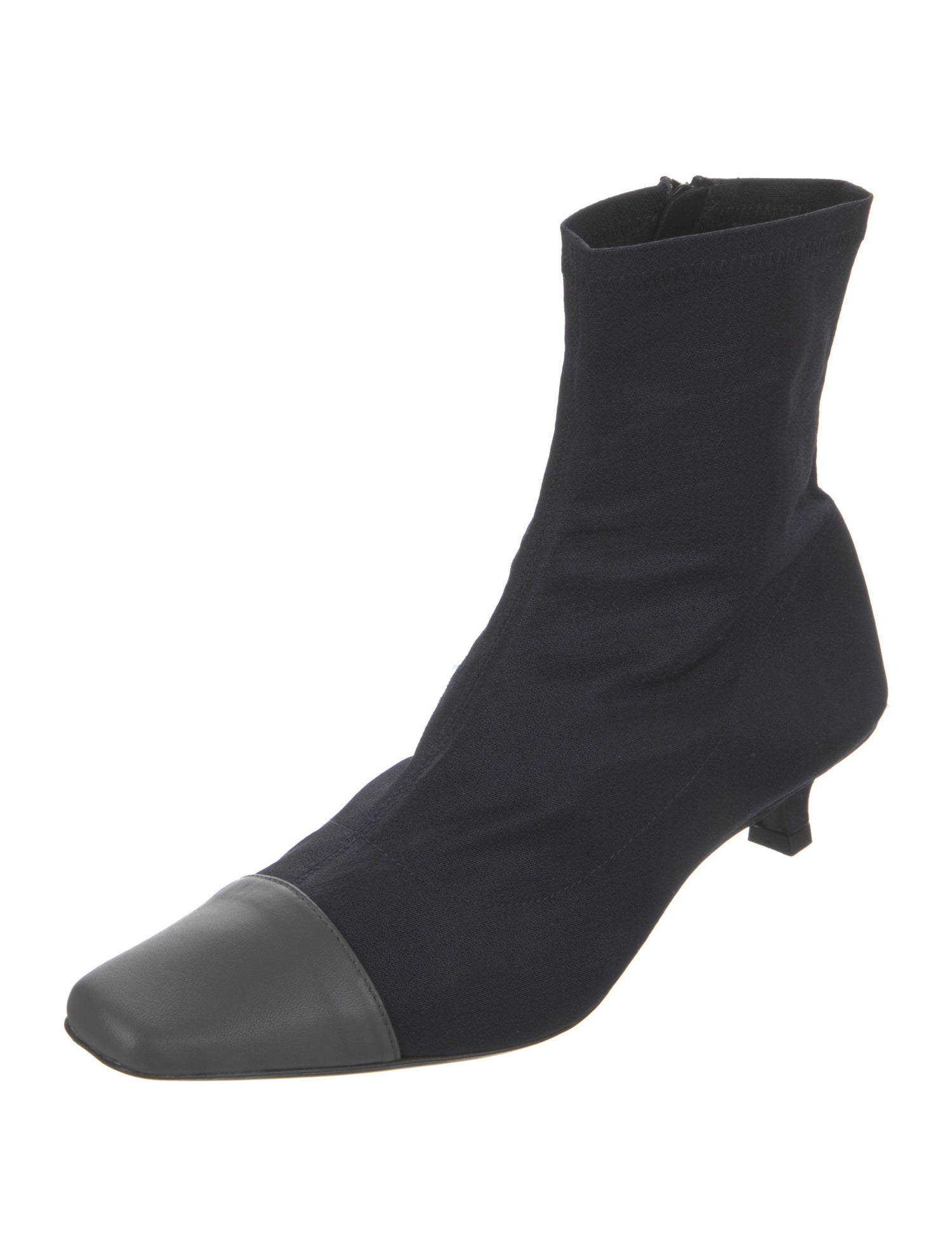 By Far Canvas Colorblock Pattern Sock Boots